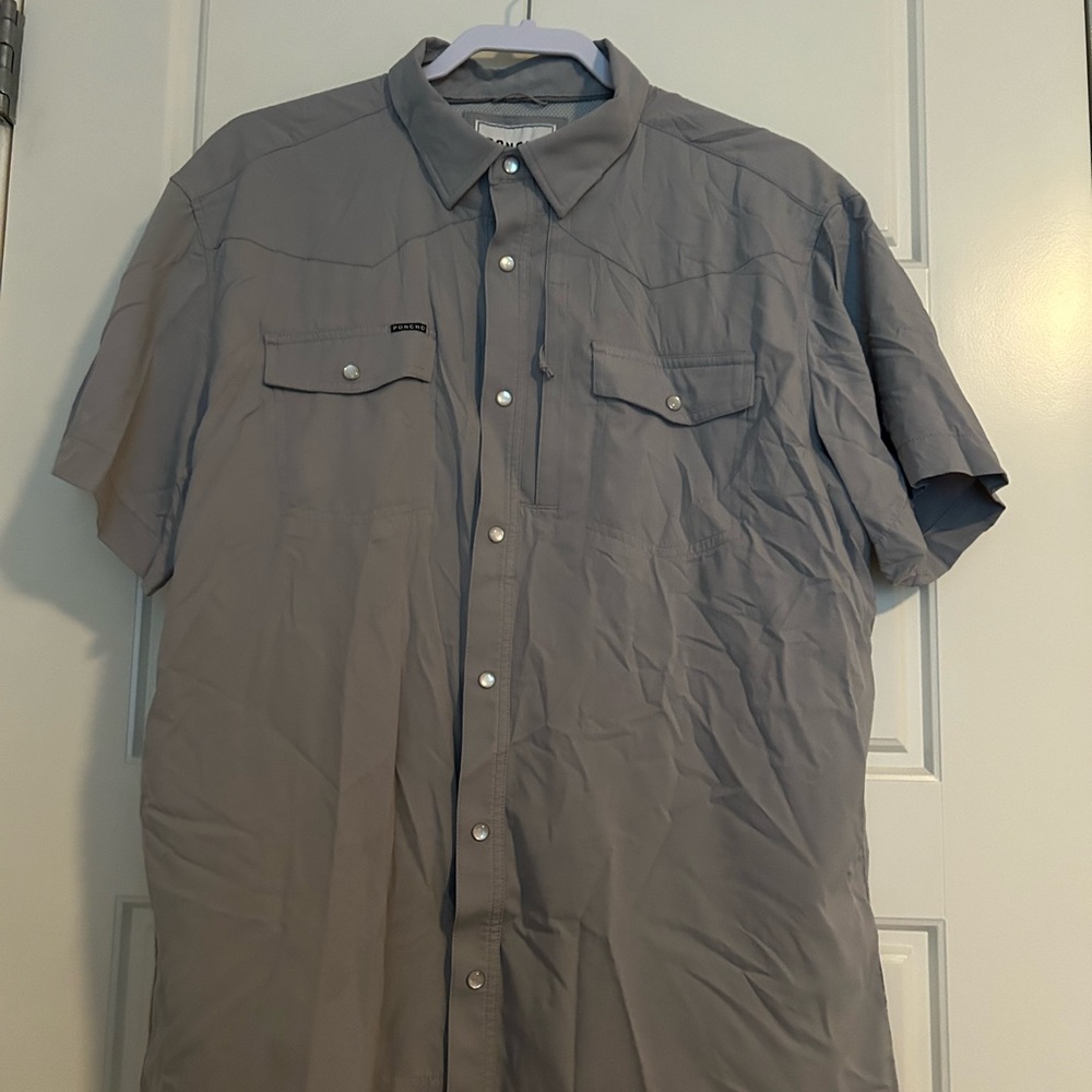 Poncho Short Sleeve Pearl Snap XL slim